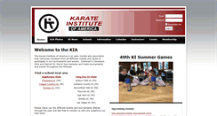 Desktop Screenshot of karate-institute.com