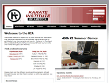 Tablet Screenshot of karate-institute.com